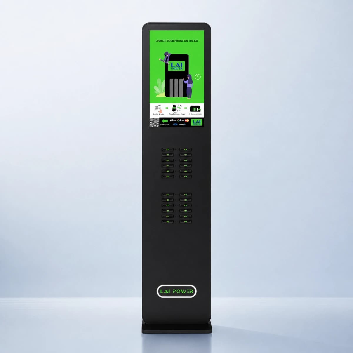 LaiPower charging station with screen - 24-slot